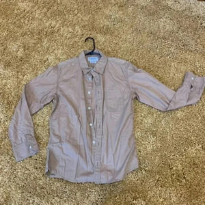 Men's Brown Lucky Brand Button Down Shirt sz small